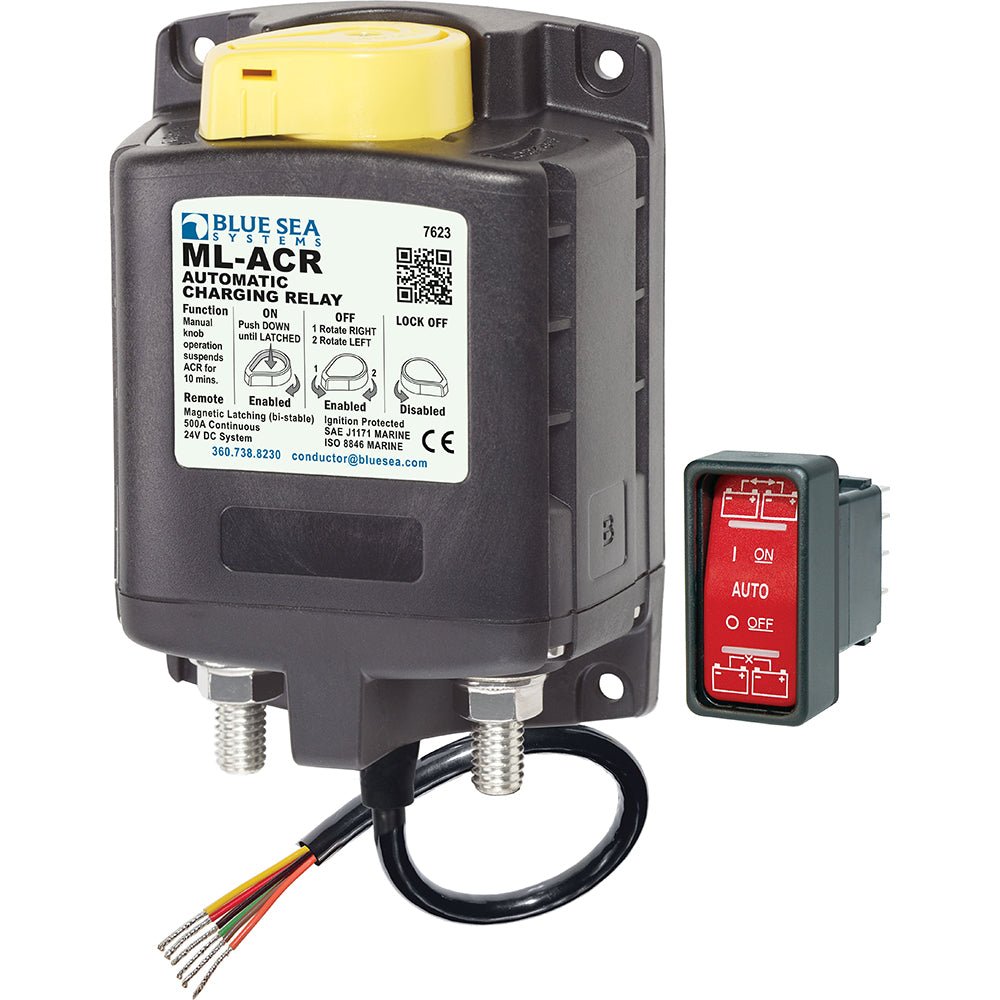 Blue Sea 7623 ML-Series Heavy Duty Automatic Charging Relay - 24V [7623] - Houseboatparts.com