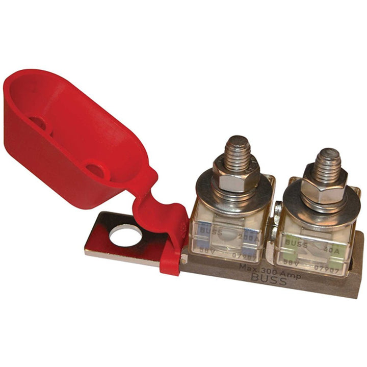 Blue Sea 2151 Terminal Fuse Block - 3/8" Mounting Hole - 2 Terminal Studs [2151] - Houseboatparts.com