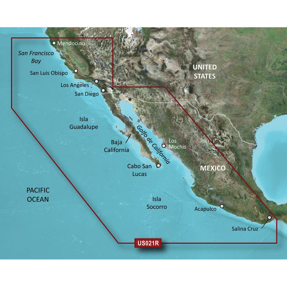 Garmin BlueChart g3 HD - HXUS021R - California - Mexico - microSD/SD [010-C0722-20] - Houseboatparts.com