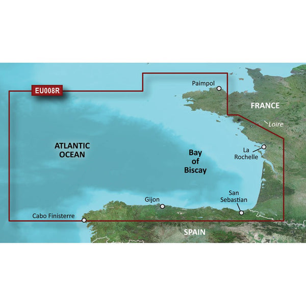 Garmin BlueChart g3 HD - HXEU008R - Bay of Biscay - microSD/SD [010-C0766-20] - Houseboatparts.com