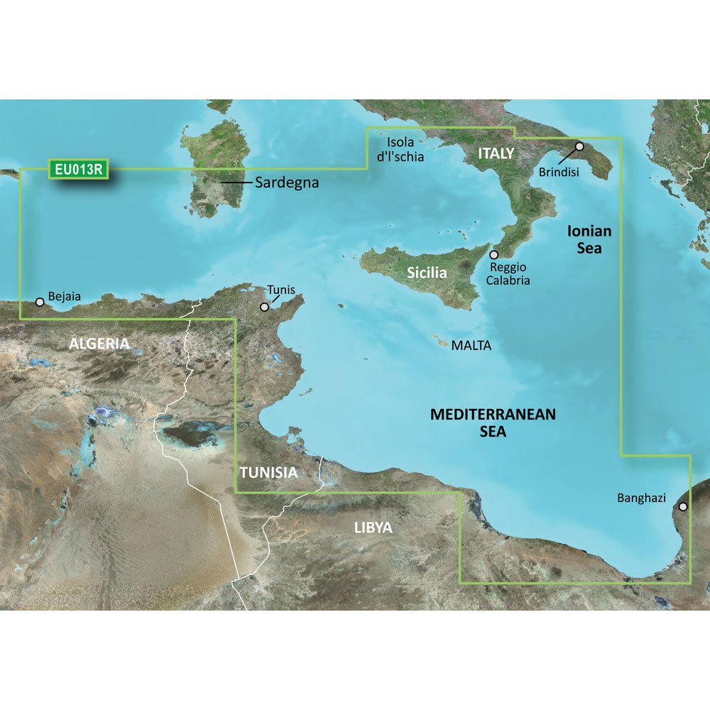 Garmin BlueChart g3 HD - HXEU013R - Italy Southwest Tunisia - microSD/SD [010-C0771-20] - Houseboatparts.com