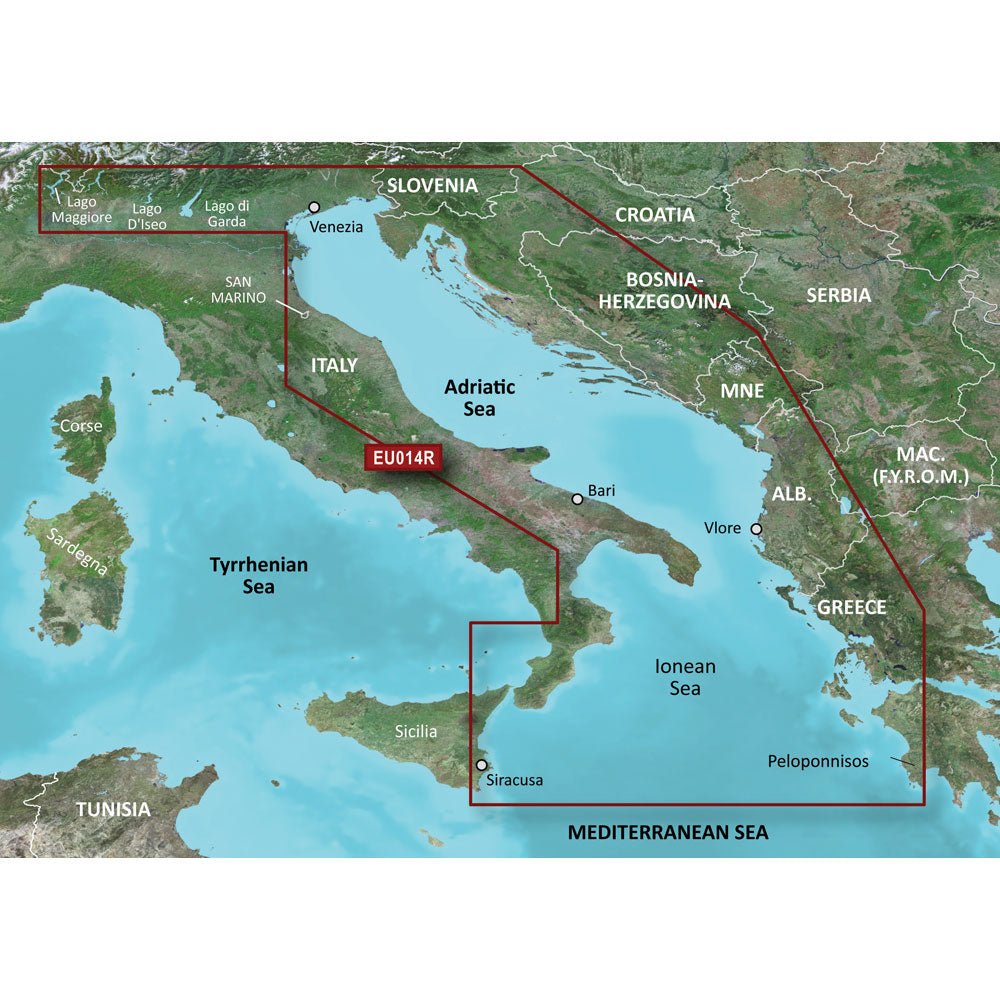 Garmin BlueChart g3 HD - HXEU014R - Italy Adriatic Sea - microSD/SD [010-C0772-20] - Houseboatparts.com