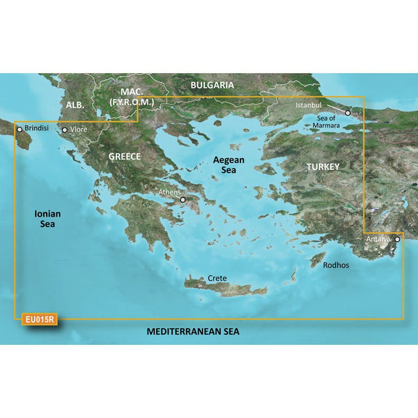 Garmin BlueChart g3 HD - HXEU015R Aegean Sea Sea of Marmara - microSD/SD [010-C0773-20] - Houseboatparts.com
