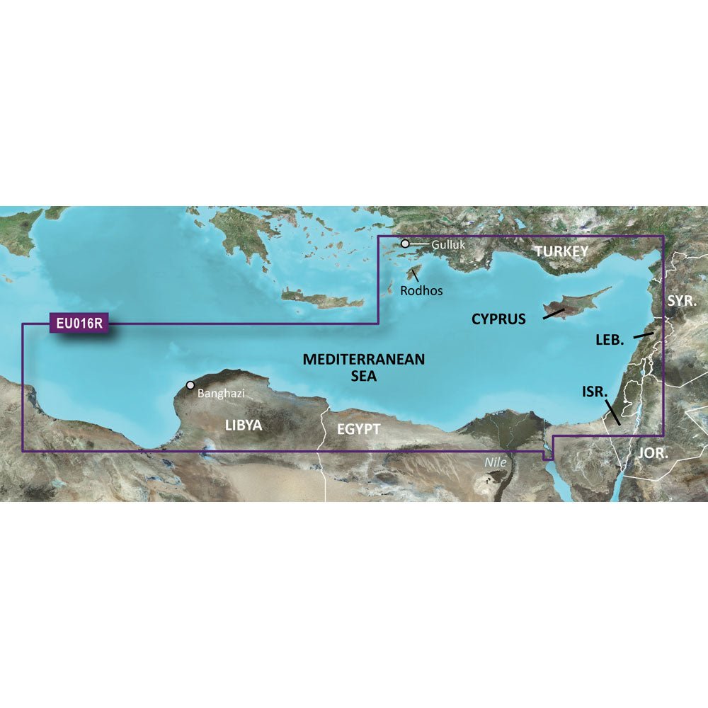 Garmin BlueChart g3 HD - HXEU016R - Mediterranean Southeast - microSD/SD [010-C0774-20] - Houseboatparts.com