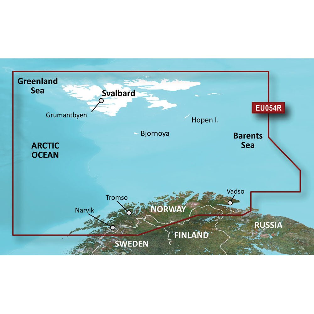 Garmin BlueChart g3 HD - HXEU054R - Vestfjd - Svalbard - Varanger - microSD/SD [010-C0790-20] - Houseboatparts.com