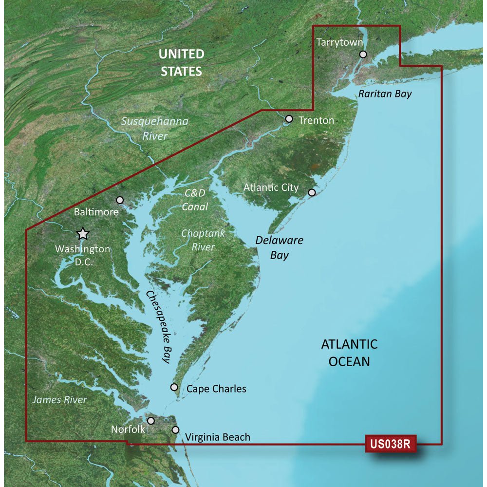 Garmin BlueChart g3 Vision HD - VUS038R - New York - Chesapeake - microSD/SD [010-C1004-00] - Houseboatparts.com