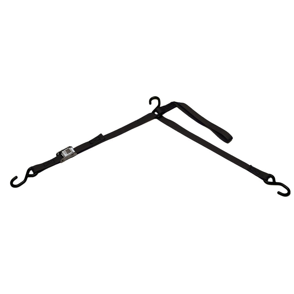 BoatBuckle P.W.C. Tri-Down w/Cam Buckle & Soft Hook - 1" x 6' [F10972BK] - Houseboatparts.com