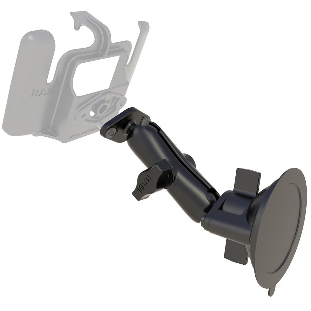 RAM Mount Base Suction Mount Twist Lock - Requires RAM Cradle [RAM-B-166U] - Houseboatparts.com