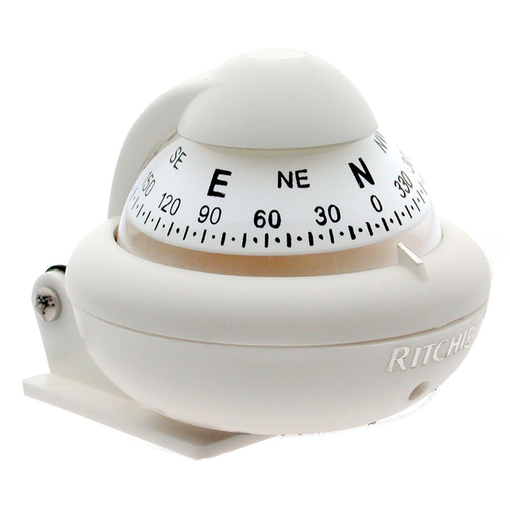 Ritchie X-10W-M RitchieSport Compass - Bracket Mount - White [X-10W-M] - Houseboatparts.com