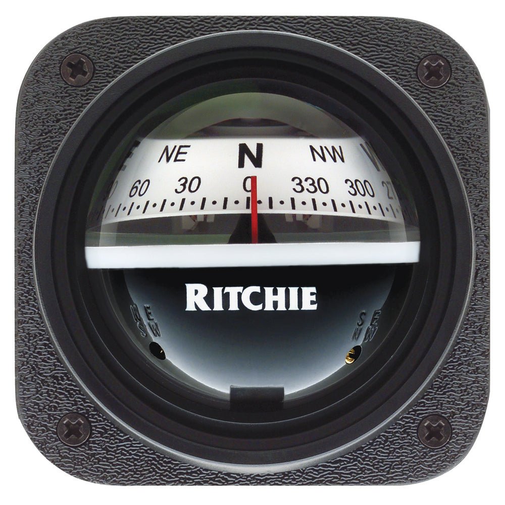 Ritchie V-527 Kayak Compass - Bulkhead Mount - White Dial [V-527] - Houseboatparts.com