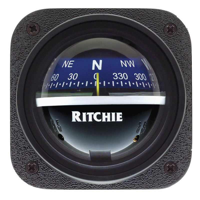 Ritchie V-537B Explorer Compass - Bulkhead Mount - Blue Dial [V-537B] - Houseboatparts.com