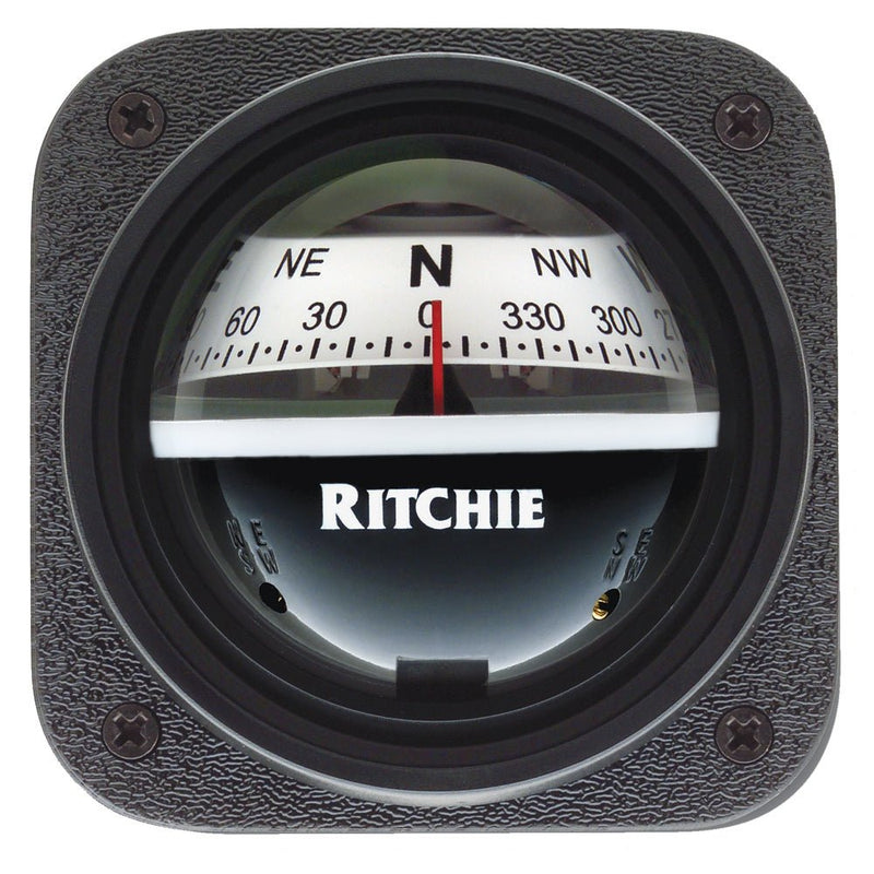 Ritchie V-537W Explorer Compass - Bulkhead Mount - White Dial [V-537W] - Houseboatparts.com