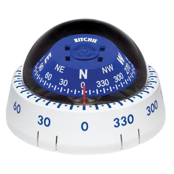 Ritchie XP-99W Kayaker Compass - Surface Mount - White [XP-99W] - Houseboatparts.com