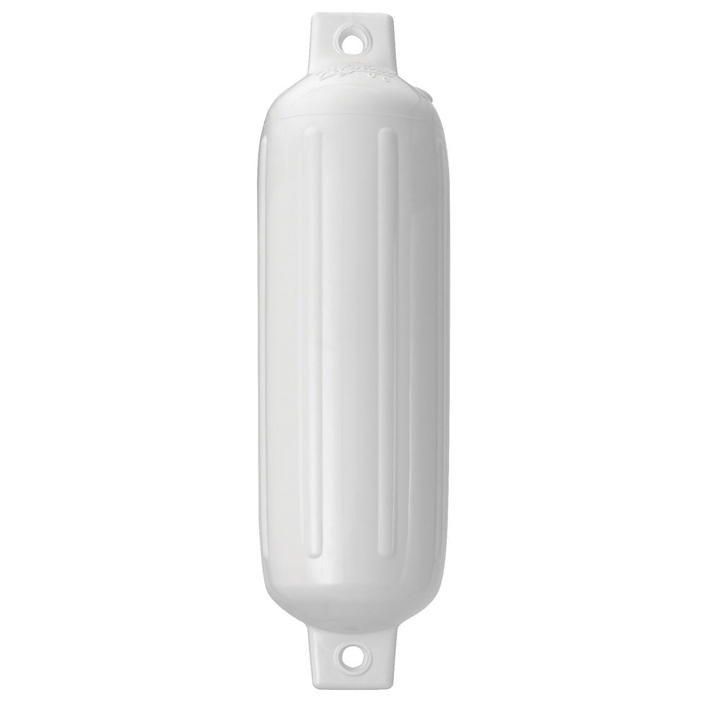 Polyform G-3 Twin Eye Fender 5.5" x 19" - White [G-3-WHITEWO] - Houseboatparts.com