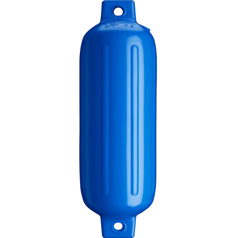 Polyform G-4 Twin Eye Fender 6.5" x 22" - Blue [G-4-BLUEWO] - Houseboatparts.com