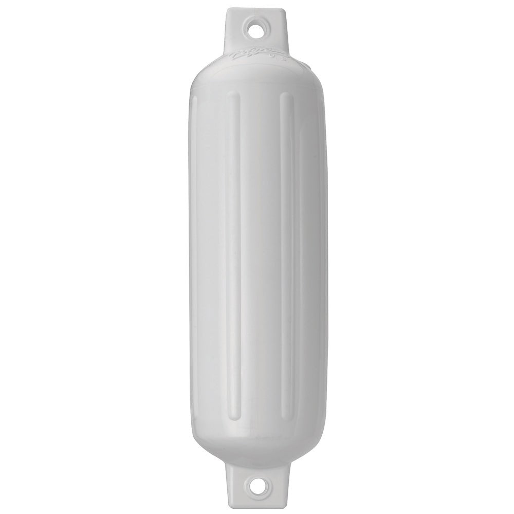 Polyform G-4 Twin Eye Fender 6.5" x 22" White [G-4-WHITEWO] - Houseboatparts.com