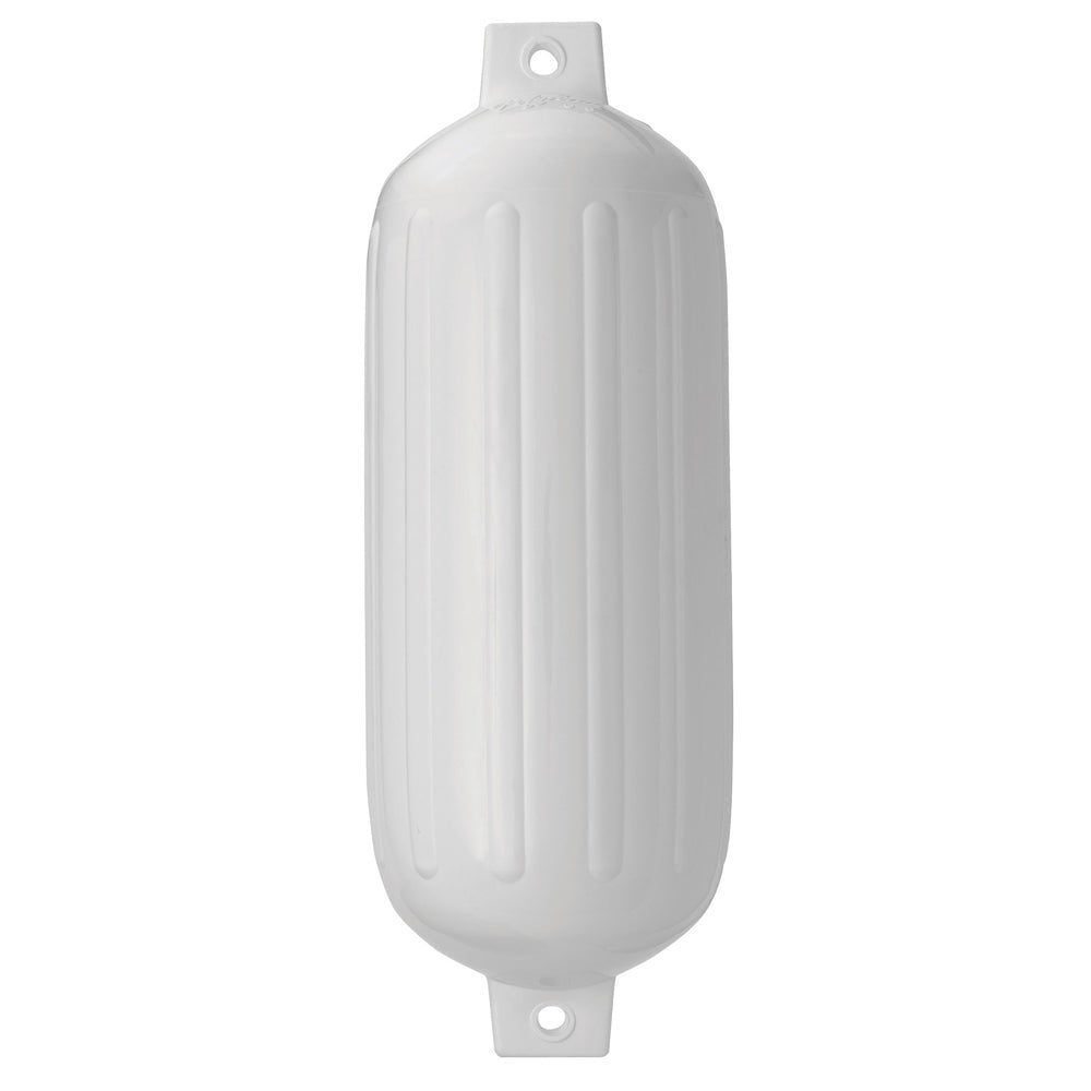 Polyform G-6 Twin Eye Fender 11" x 30" - White [G-6-WHITEWO] - Houseboatparts.com