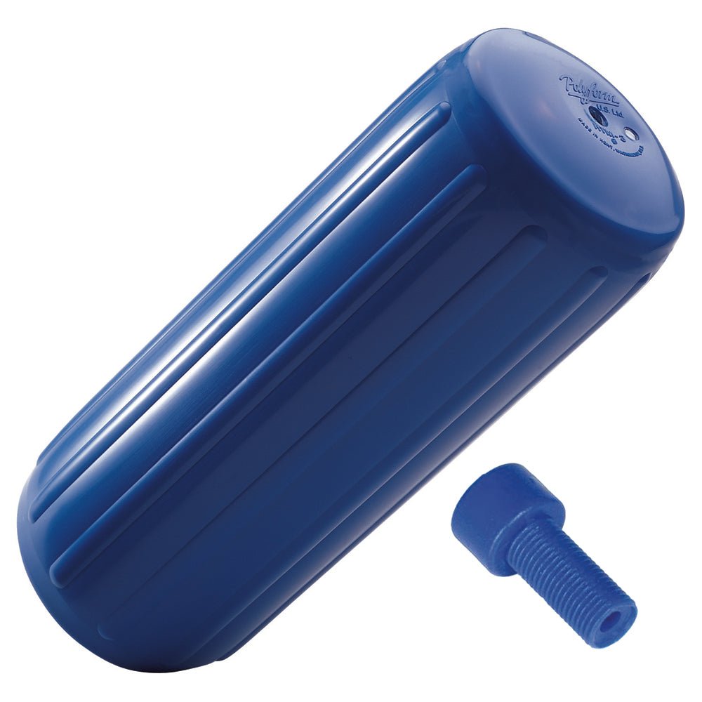 Polyform HTM-1 Fender 6.3" x 15.5" - Blue w/Adapter [HTM-1-BLUE] - Houseboatparts.com