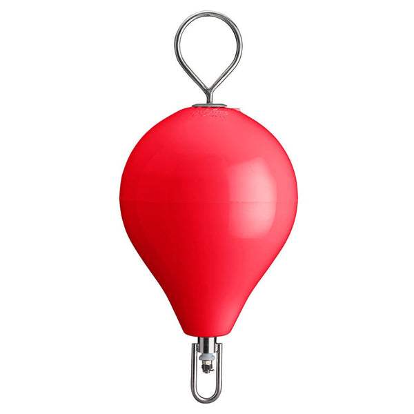 Polyform 13.5" CM Mooring Buoy w/SS Iron - Red [CM-2SS-RED] - Houseboatparts.com