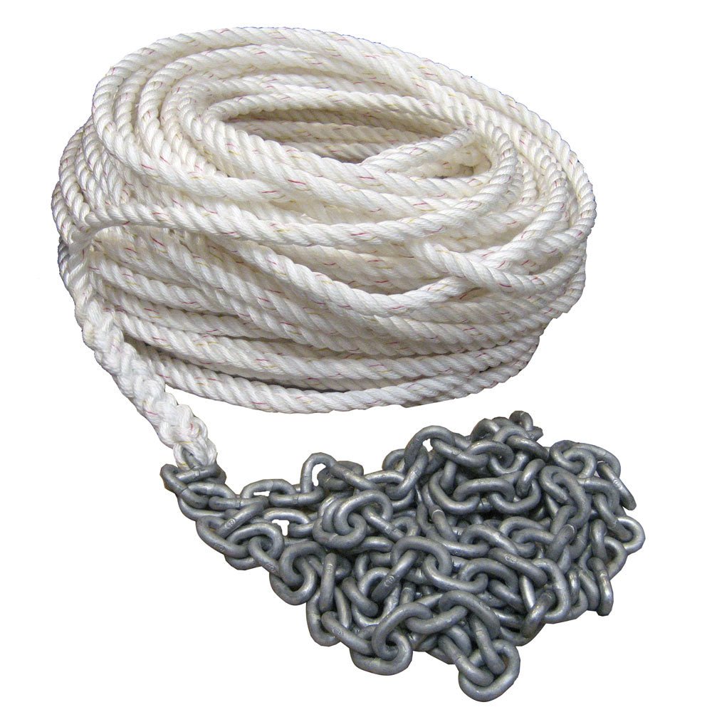 Powerwinch 150' of 1/2" Rope 10' of 1/4" HT Chain Rode [P10293] - Houseboatparts.com