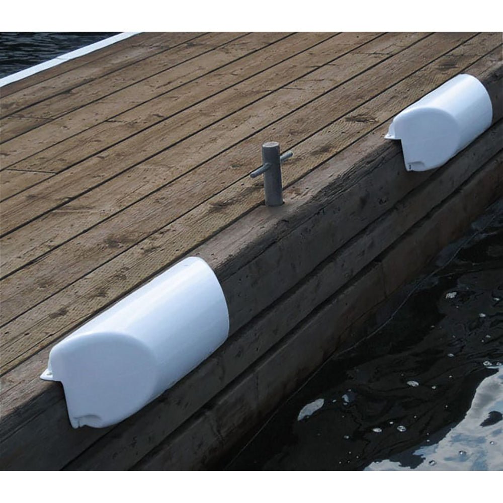 Dock Edge Dolphin Dockside Bumper 7" x 16" Straight - White [1060-W-F] - Houseboatparts.com