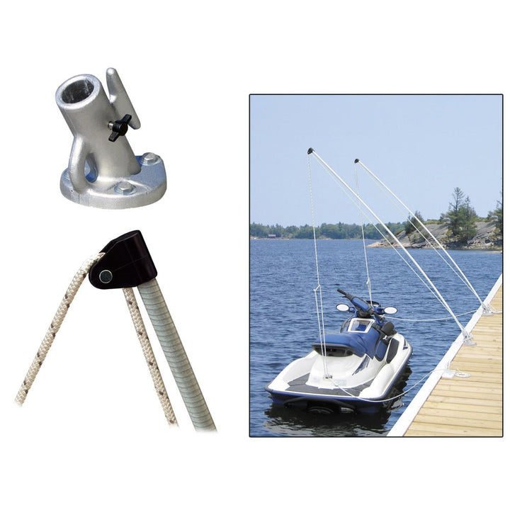 Dock Edge Economy Mooring Whips 8ft 2000 LBS up to 18ft [3100-F] - Houseboatparts.com