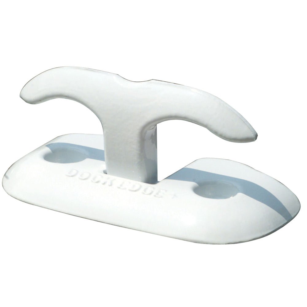 Dock Edge Flip Up Dock Cleat 6" White [2606W-F] - Houseboatparts.com