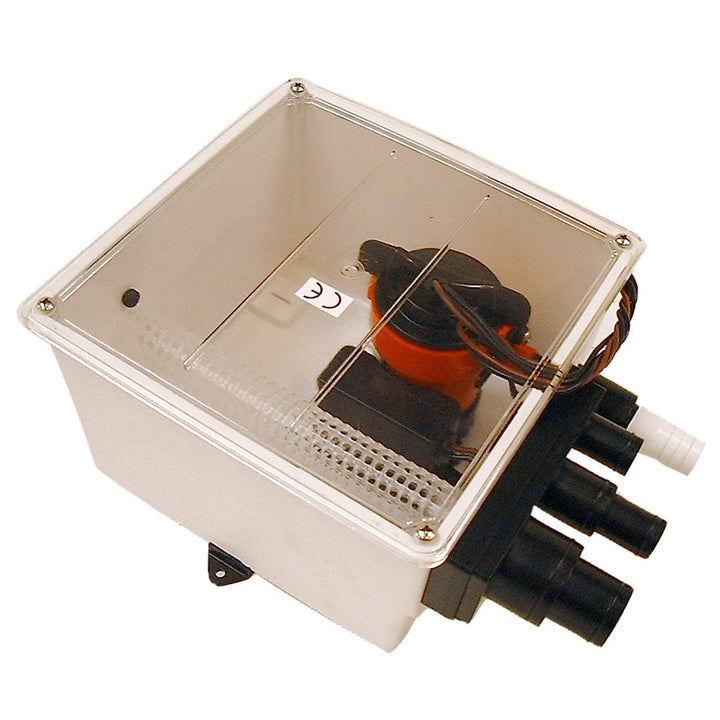 Johnson Pump 1000 GPH Multi Port Shower Sump Pump 12V w/Switch [57151] - Houseboatparts.com