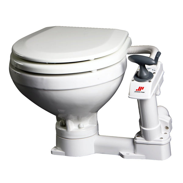 Johnson Pump Compact Manual Toilet [80-47229-01] - Houseboatparts.com