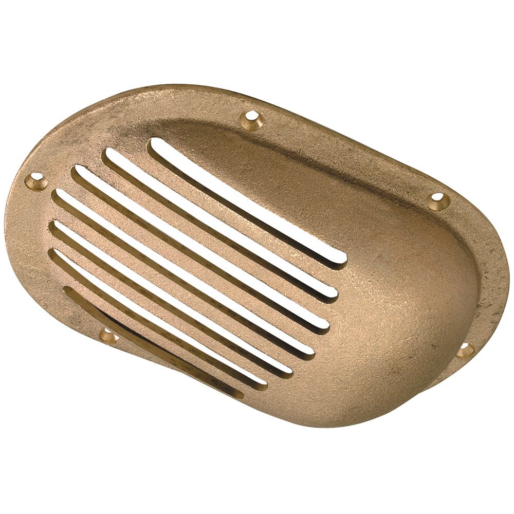 Perko 3-1/2" x 2-1/2" Scoop Strainer Bronze MADE IN THE USA [0066DP1PLB] - Houseboatparts.com