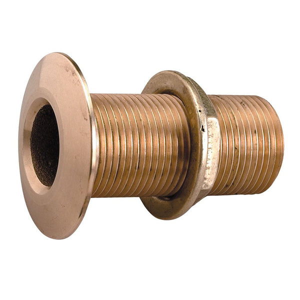 Perko 1" Thru-Hull Fitting w/Pipe Thread Bronze MADE IN THE USA [0322DP6PLB] - Houseboatparts.com