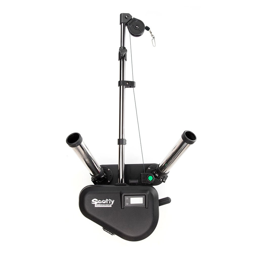 Scotty 2116 HP Depthpower Electric Downrigger 60" SS Telescoping Boom w/Swivel Base - Dual Rod Holder [2116] - Houseboatparts.com
