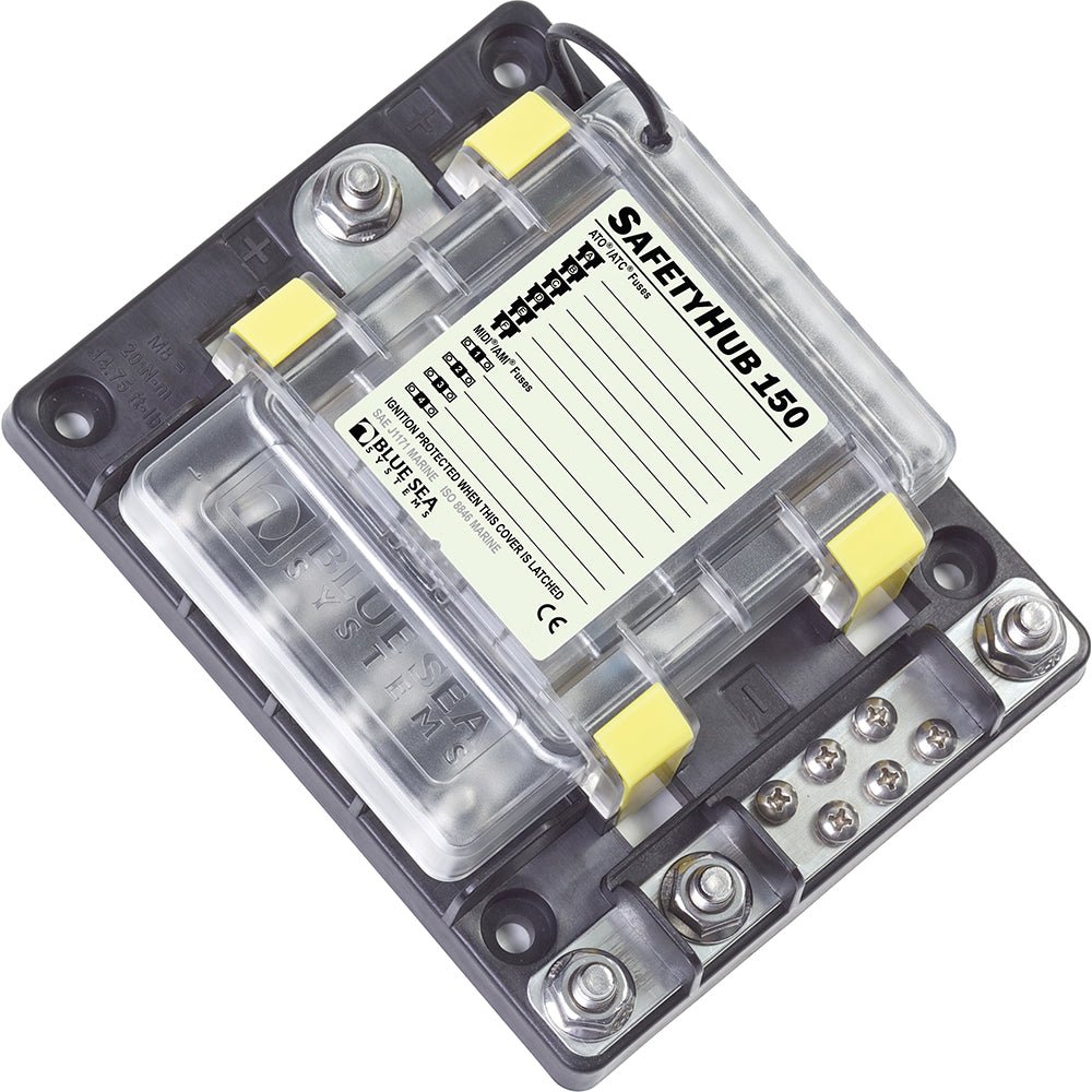 Blue Sea 7748 SafetyHub 150 Fuse Box [7748] - Houseboatparts.com