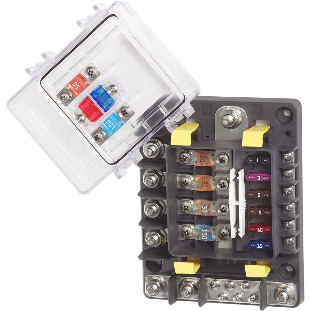 Blue Sea 7748 SafetyHub 150 Fuse Box [7748] - Houseboatparts.com