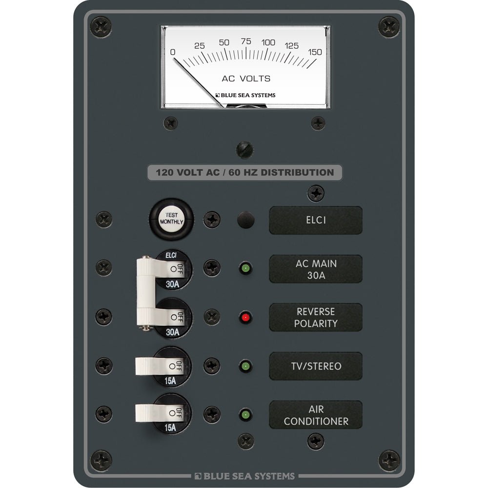 Blue Sea 8102 ELCI GFCI Panel AC 2 Position [8102] - Houseboatparts.com