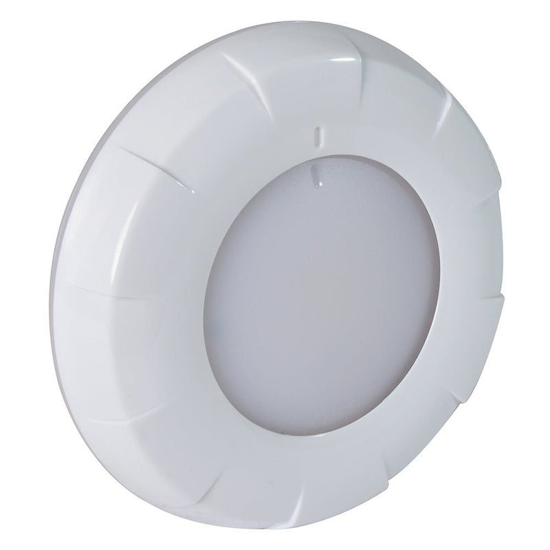 Lumitec Aurora LED Dome Light - White Finish - White/Red Dimming [101076] - Houseboatparts.com
