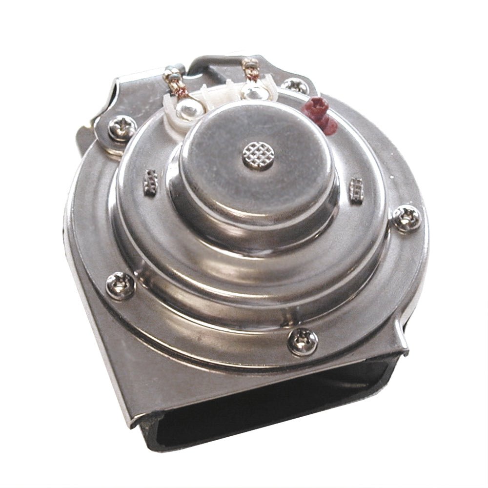 Schmitt Marine All-Stainless Mini Compact Single Hidden Horn - 12V [11032] - Houseboatparts.com