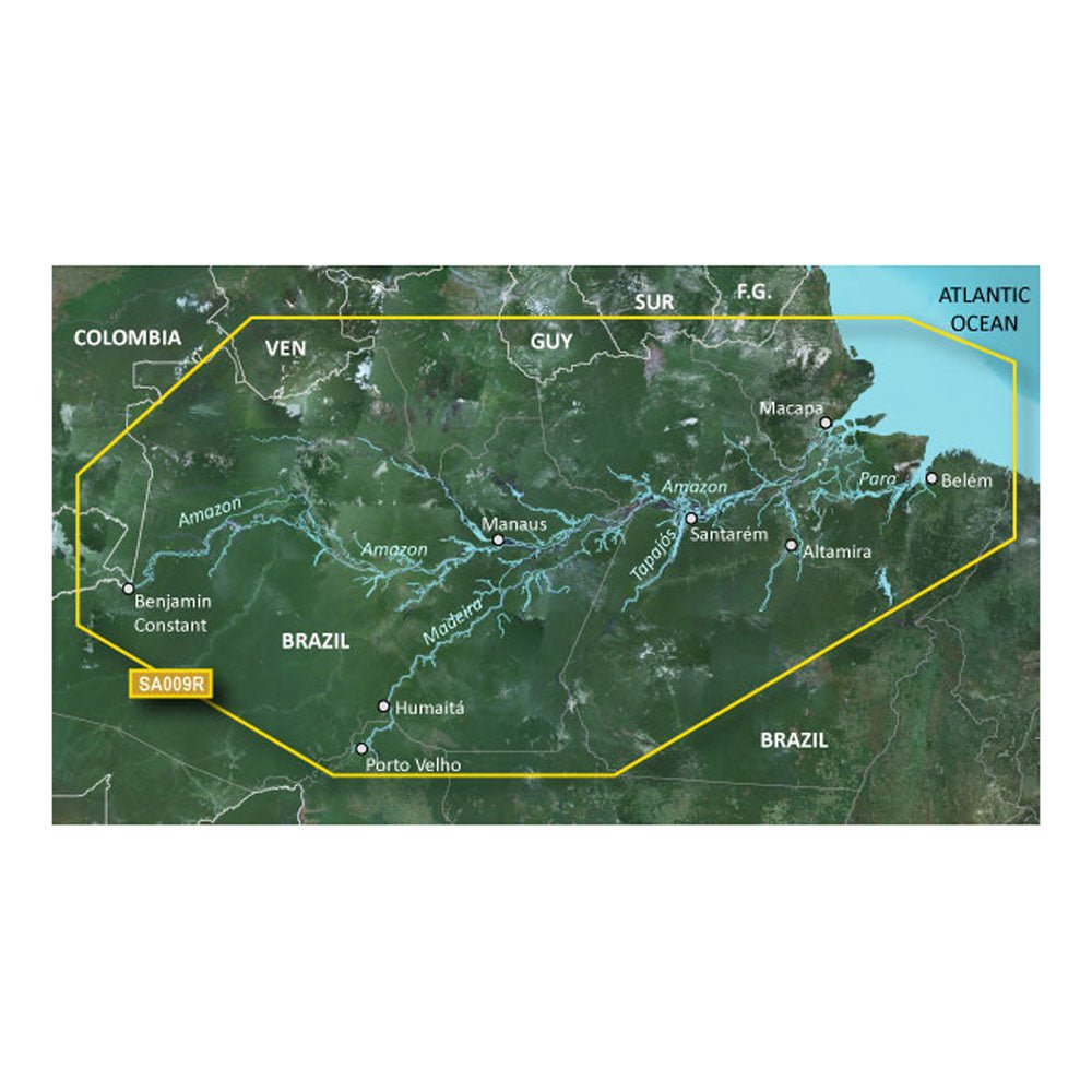 Garmin BlueChart g3 HD - HXSA009R - Amazon River - microSD/SD [010-C1066-20] - Houseboatparts.com