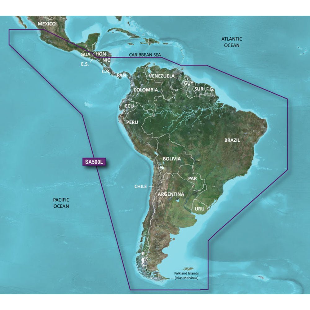 Garmin BlueChart g3 HD - HXSA600X - South America - microSD/SD [010-C1067-20] - Houseboatparts.com