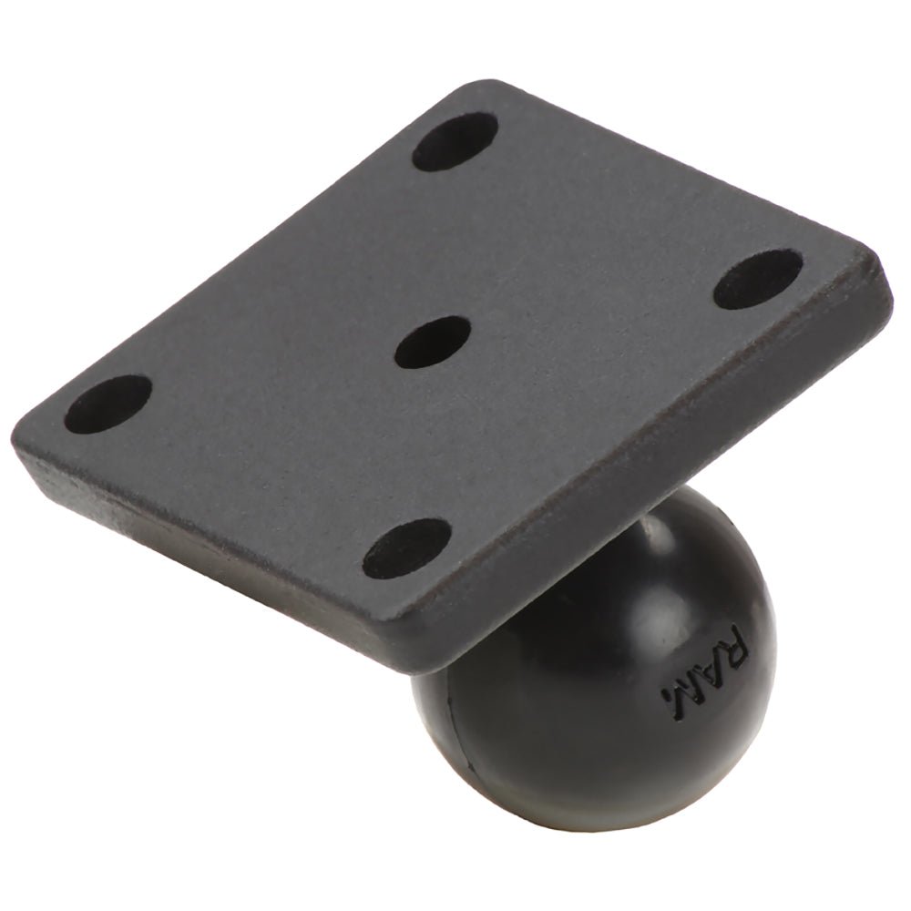 RAM Mount Square 2" x 1.7" Base w/1" Ball [RAM-B-347U] - Houseboatparts.com