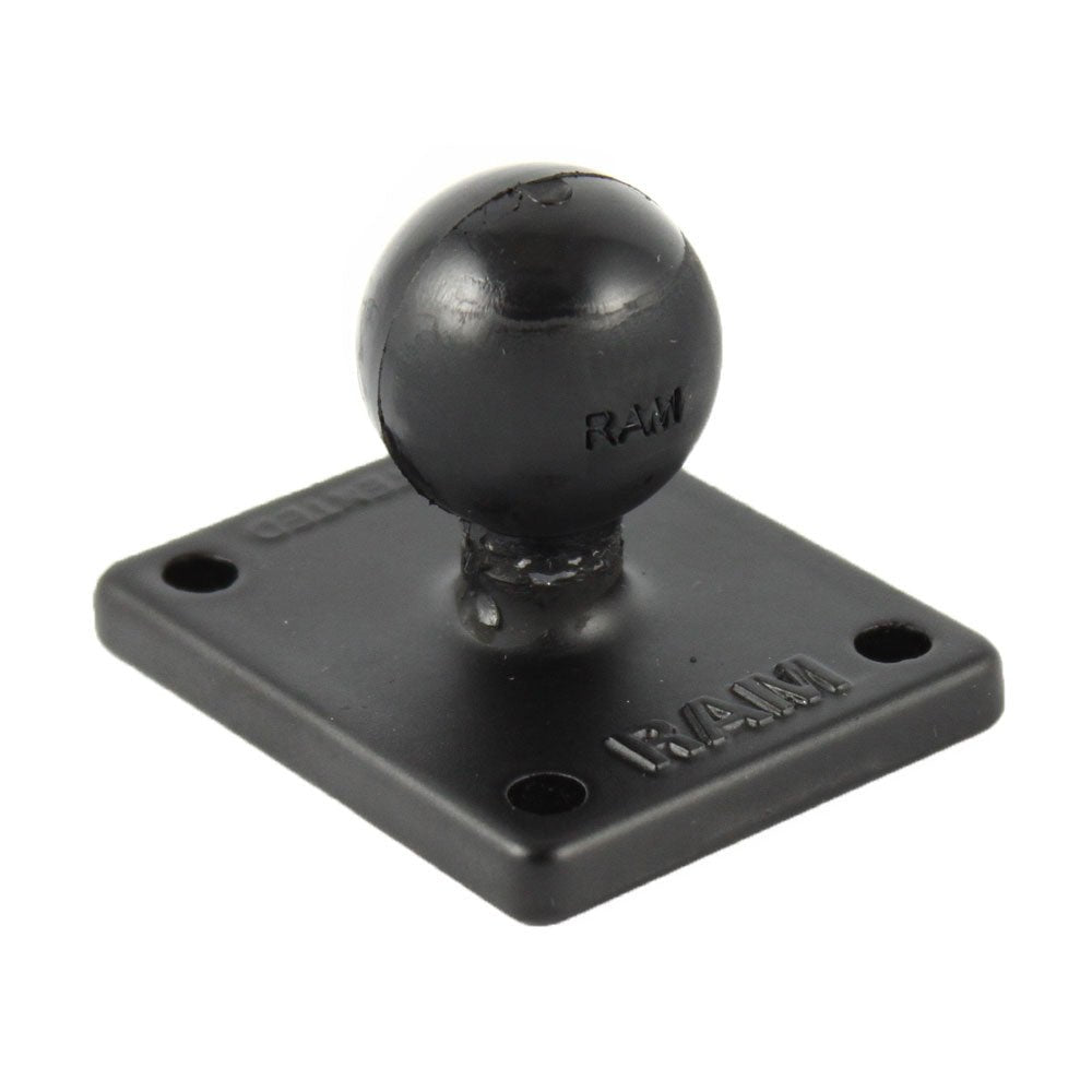 RAM Mount Square 2" x 1.7" Base w/1" Ball [RAM-B-347U] - Houseboatparts.com