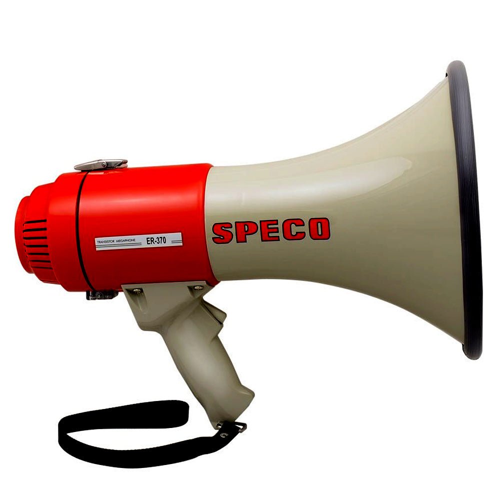 Speco ER370 Deluxe Megaphone w/Siren - Red/Grey - 16W [ER370] - Houseboatparts.com