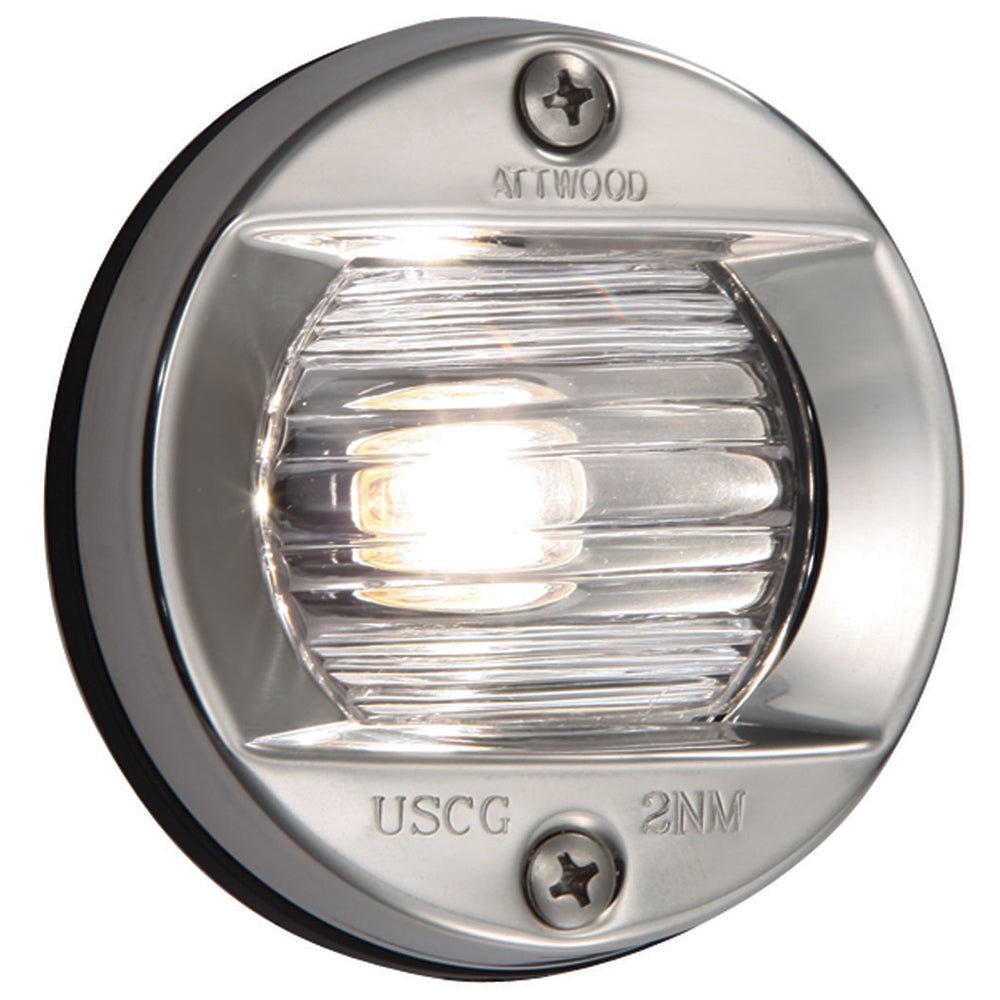 Attwood Vertical, Flush Mount Transom Light - Round [6356D7] - Houseboatparts.com