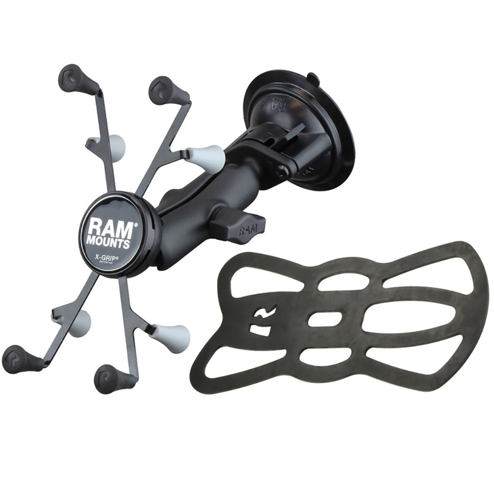 RAM Mount Twist Lock Suction Cup Base w/Universal X-Grip II [RAM-B-166-UN8U] - Houseboatparts.com