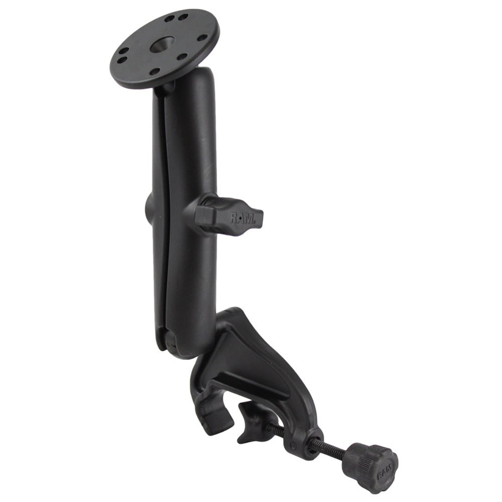 RAM Mount Yoke Mount Long Arm w/2.5" Round Base [RAM-B-121U-C] - Houseboatparts.com