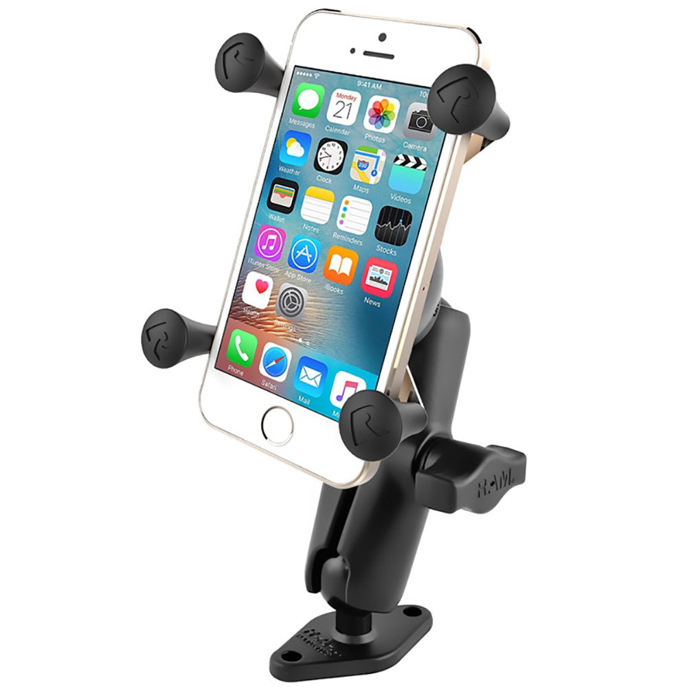 RAM Mount Universal X-Grip Holder Diamond Base Surface Mount [RAM-B-102-UN7U] - Houseboatparts.com
