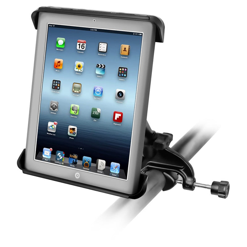 RAM Mount Tab-Tite iPad / HP Cradle Yoke Clamp Mount [RAM-B-121-TAB3U] - Houseboatparts.com