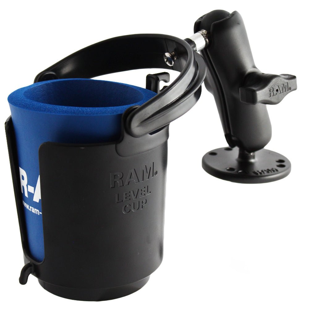 RAM Mount Drink Cup Holder w/Surface Mount [RAM-B-132U] - Houseboatparts.com