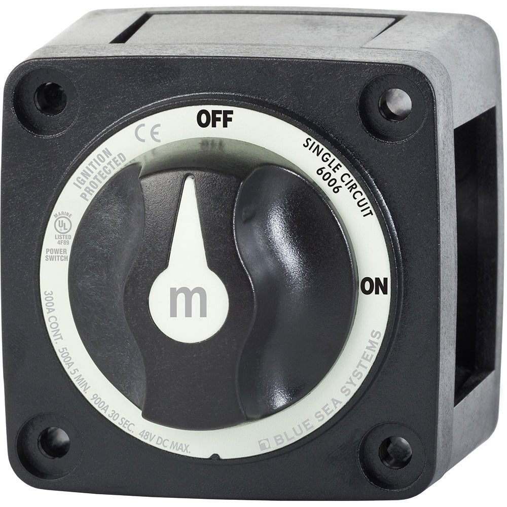 Blue Sea 6006200 Battery Switch Mini ON/OFF - Black [6006200] - Houseboatparts.com