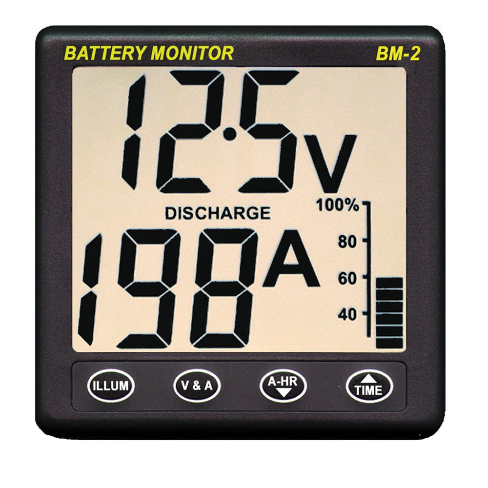 Clipper BM-2 Battery Monitor w/Shunt - 200Amp [BM-2] - Houseboatparts.com